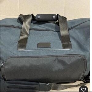 Tumi Alpha Double Expansion Travel Satchel Black Gray MSRP $695 NWT